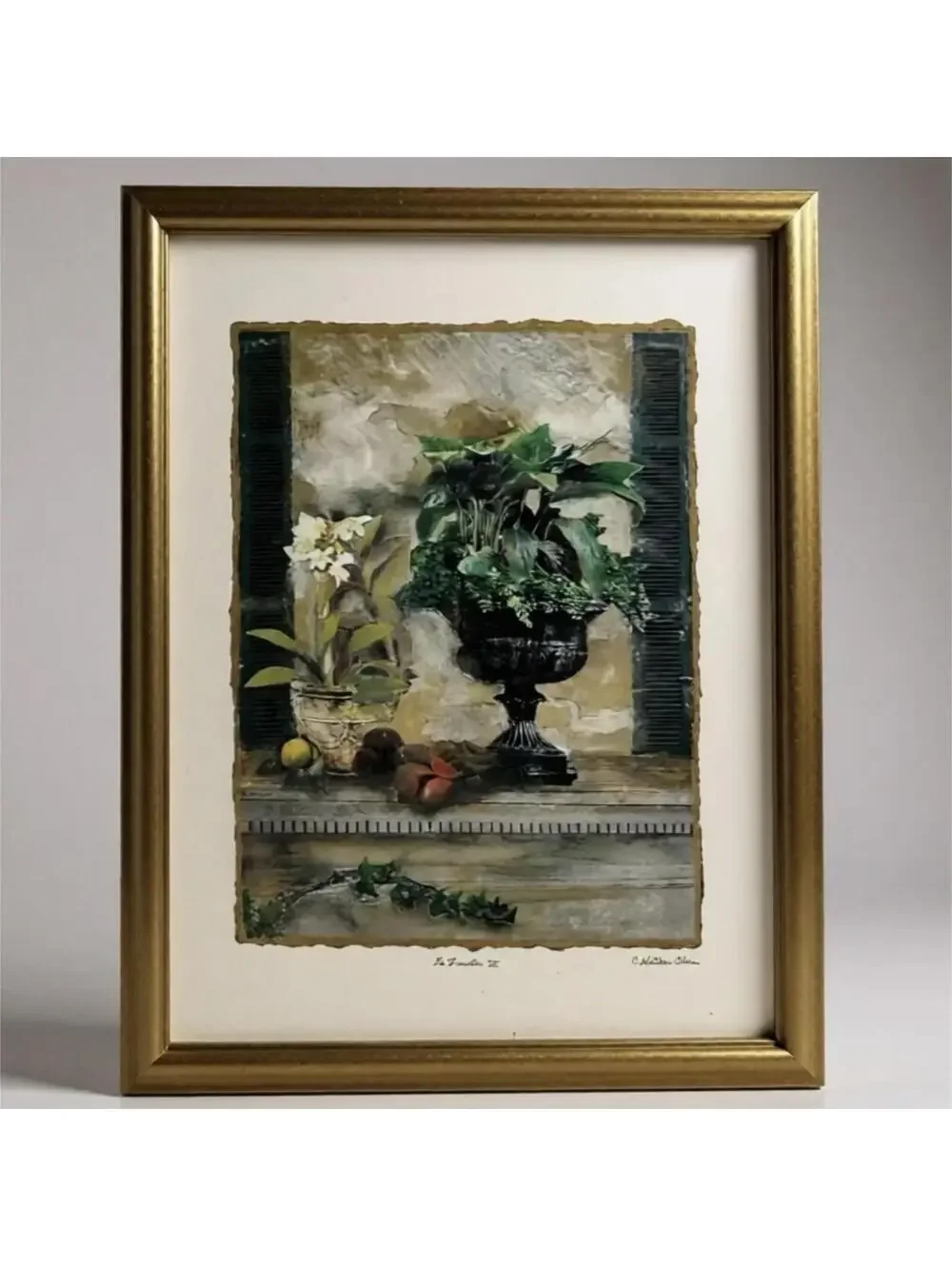 Pair of Framed Still Life Art Prints by C. Winterle Olson